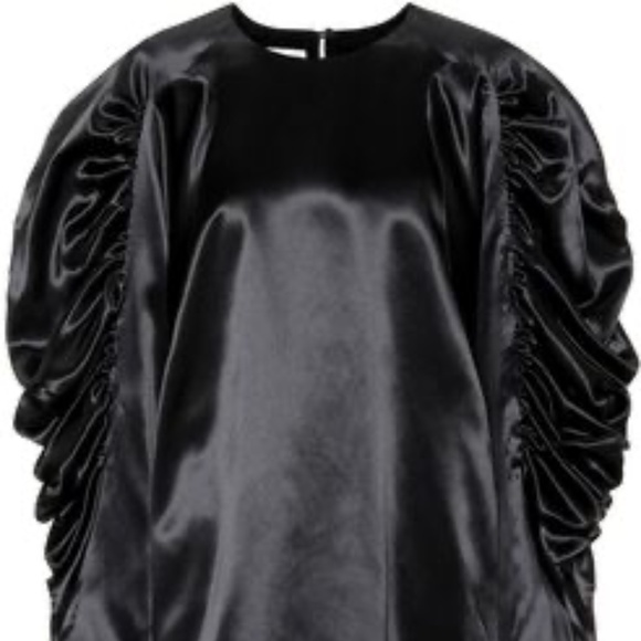 Dries Van Noten Black Ruched-Sleeve Blouse – Elegant & Versatile (Size M) - Picture 1 of 3